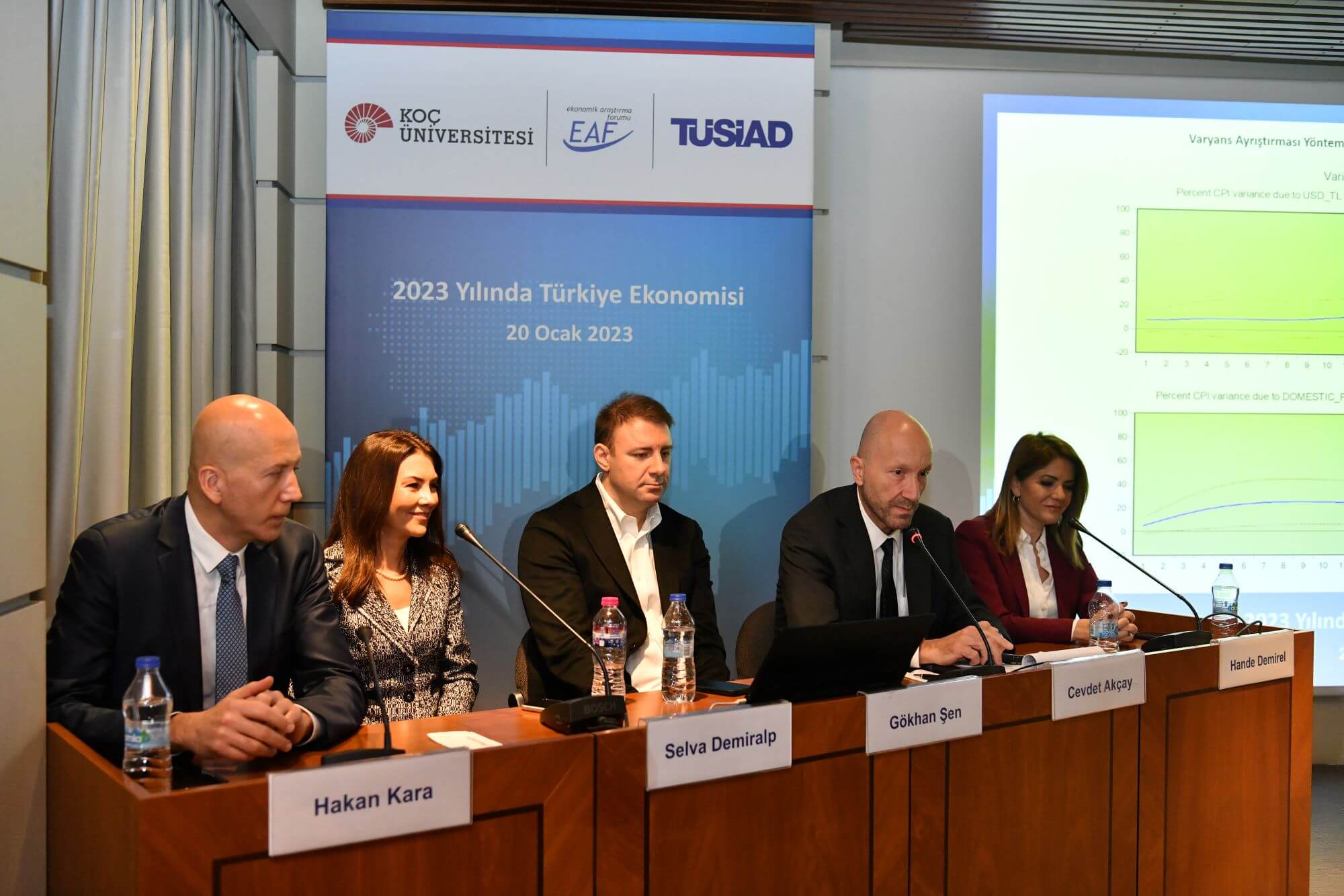 Koç Üniversitesi ve TÜSİAD ortaklığı ile oluşturulan Ekonomik Araştırma Forumu (EAF) 2023 Türkiye Ekonomisi semineri gerçekleşti