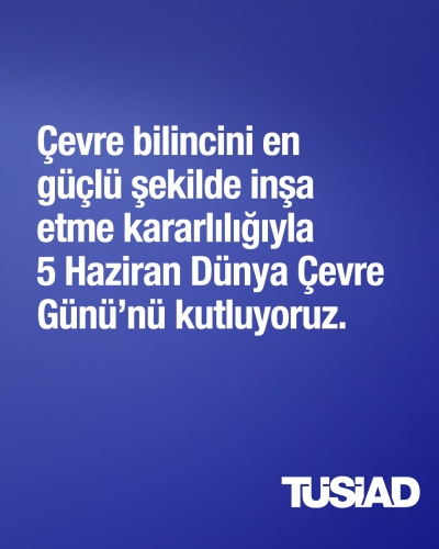 Çevre bilincini güçlendirme kararlılığımızla 5 Haziran Dünya Çevre Günü’nü kutluyoruz