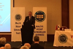 TÜSİAD Yönetim Kurulu Başkanı Erol Bilecik, Maliye Hesap Uzmanları Vakfı (HUV) tarafından düzenlenen "Yeni Gelişmeler Işığında Türkiye Ekonomisi Paneli"ne katılarak bir konuşma gerçekleştirdi