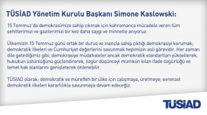 15 Temmuz Demokrasi ve Milli Birlik Günü açıklaması