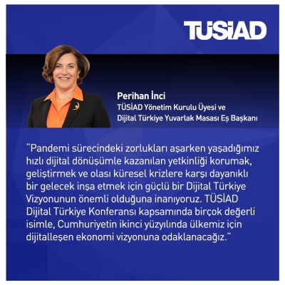TÜSİAD Yönetim Kurulu Üyesi ve Dijital Türkiye Yuvarlak Masa Eş Başkanı Perihan İnci Bloomberg HT Seans Ortası programına konuk oldu