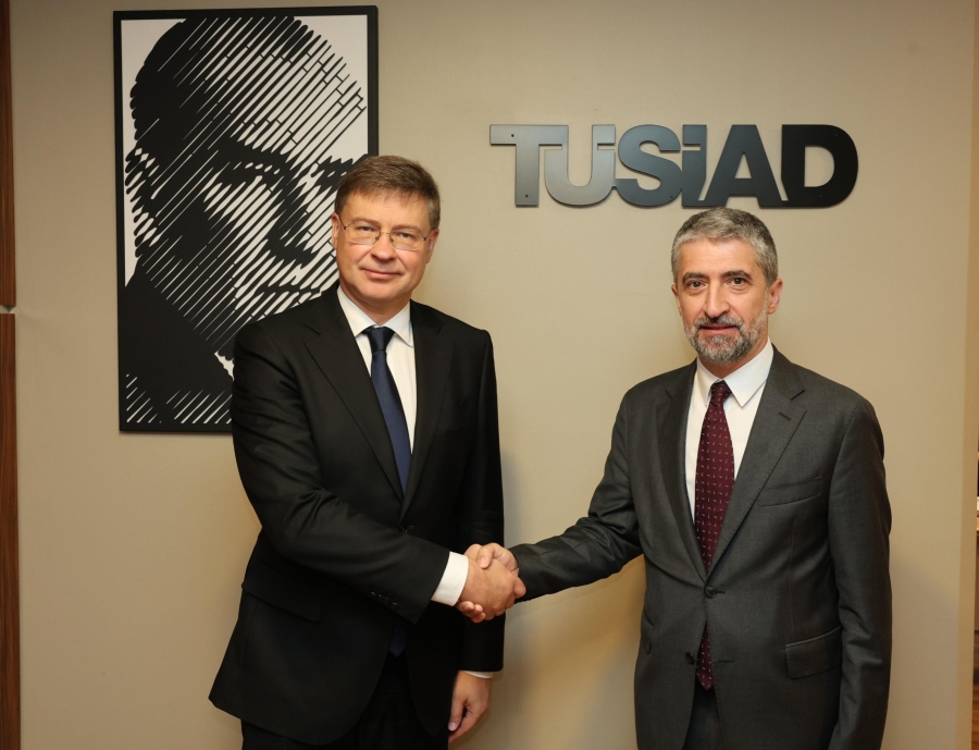 TÜSİAD, AB Komiseri Valdis Dombrovskis’in katılımıyla bir toplantı düzenledi