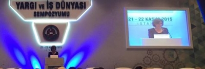 TÜSİAD Yönetim Kurulu Başkanı Cansen Başaran-Symes Yargı ve İş Dünyası sempozyumuna katıldı
