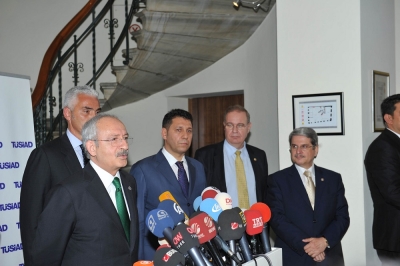 CHP Genel Başkanı Kılıçdaroğlu TÜSİAD&#039;ı ziyaret etti