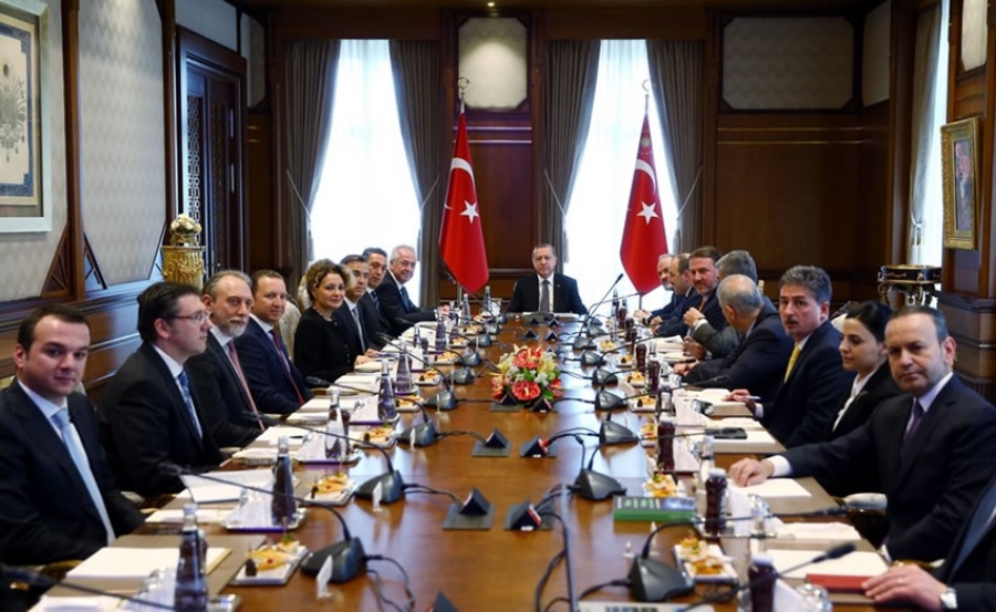 TÜSİAD Yönetim Kurulu Cumhurbaşkanı Recep Tayyip Erdoğan İle Biraraya Geldi