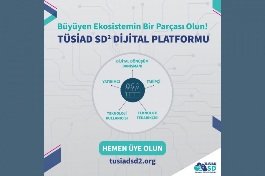 TÜSİAD Sanayide Dijital Dönüşüm (SD²) Programı yoluna TÜSİAD SD² Dijital Platformu olarak devam ediyor