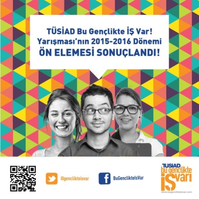 TÜSİAD Bu Gençlikte İş var Yarışmasında ön elemeyi geçen ekipler belli oldu.