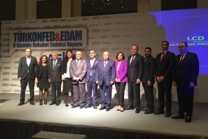 TÜSİAD Yönetim Kurulu Başkanı Cansen Başaran-Symes Türk Girişim ve İş Dünyası Konfederasyonu’nun (TÜRKONFED) Adana'da düzenlediği “İl Bazında Rekabet Endeksi Raporu” Tanıtım Toplantısı'nda bir açılış konuşması gerçekleştirdi