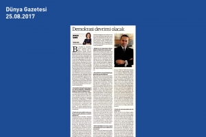 TÜSİAD Genel Sekreteri Bahadır Kaleağası'nın Dünya Gazetesi Röportajı