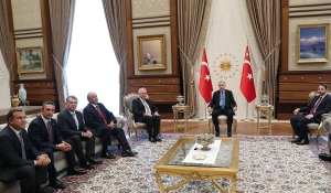 TÜSİAD HEYETİ CUMHURBAŞKANI ERDOĞAN’I ZİYARET ETTİ