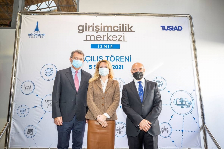 TÜSİAD’ın İzmir Büyükşehir Belediyesi ile yaptığı işbirliği kapsamında hayata geçirilen “Girişimcilik Merkezi İzmir” açıldı