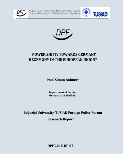 Power Shift: Towards Germany Hegemony In The European Union?