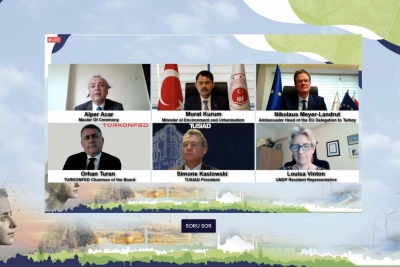Avrupa Yeşil Mutabakatı’nın temel mesajları “Avrupa Yeşil Mutabakatı-İklim Nötr Hedefi için İş Dünyası Çabaları” webinarında gündeme getirildi