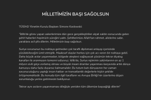 Milletimizin başı sağolsun